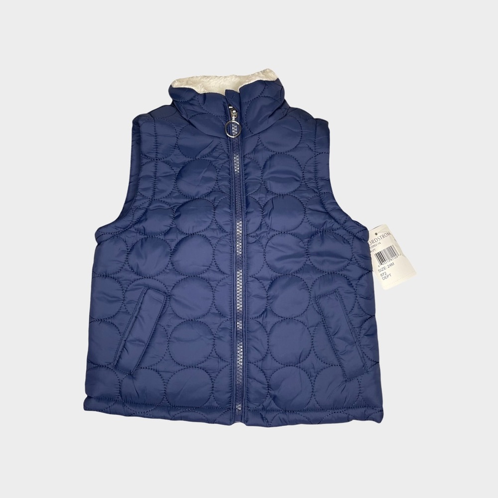 Urban Republic “Girl Collection” Blue Fleece Lined Quilted Vest